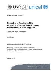 Extractive Industries and the Financing of Child-Inclusive Social Development in the Philippines